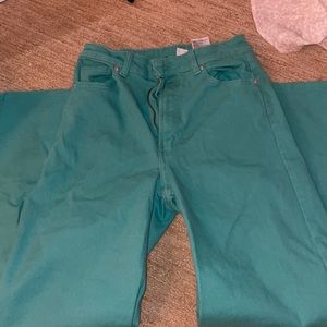 h&m wideleg twill pants